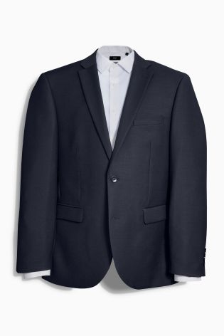 Navy Regular Fit Suit: Jacket